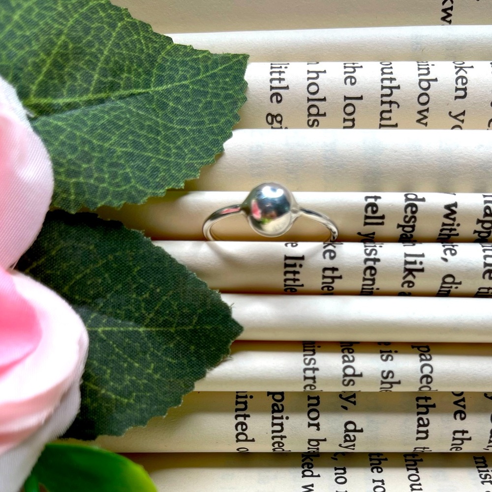 🌸Sterling Silver Round Ball Stackable Ring🌸